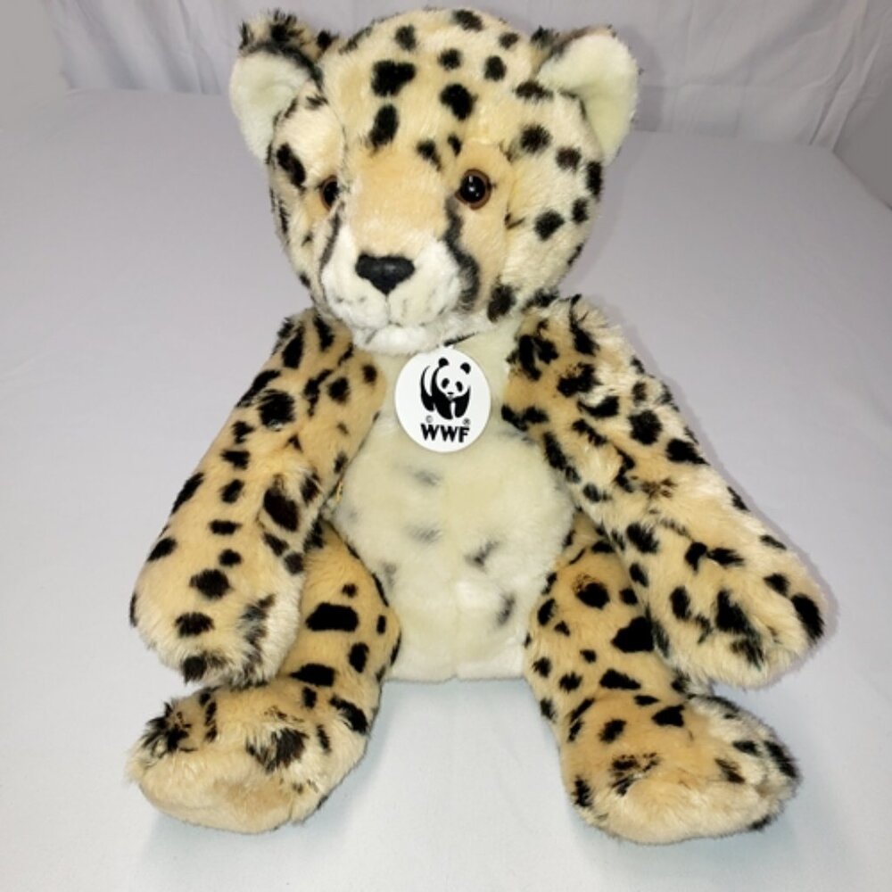 WWF Cheetah Collectibear Build A Bear BAB Retired 2007 14"